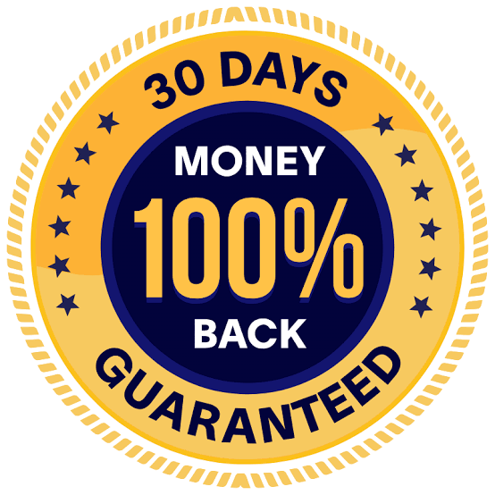 30 day money back guaranteed seal